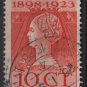 Netherlands 1923  - Scott  127 used  - 10c, queen Wilhelmina (9-486)