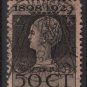 Netherlands 1923 - Scott 131 used - 50c, Queen Wilhelmina  (9-490)