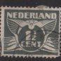 Netherlands 1926/39  - Scott  167 used -  1.1/2c, Gull  (9-499)