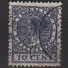 Netherlands 1926 - Scott 178 used - 10c, Queen Wilhelmina  (9-506)