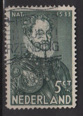 Netherlands 1933 - Scott 197 used - 5c, William I   (9-514)