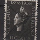 Netherlands 1938 - Scott 209 used – 1.1/2c,  Queen Wilhelmina (9-523)