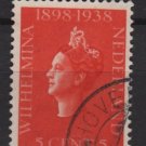 Netherlands 1938 - Scott 210 used – 5c, Queen Wilhelmina (9-524)