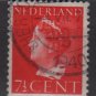 NETHERLANDS 1940/47 -  Scott  217 used – 7.1/2c,  Queen Wilhelmina (9-529)