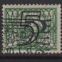 NETHERLANDS 1940 -  Scott  227 used  – 5c on 3c, Gull type of´ 24/26  surcharged (9-549)