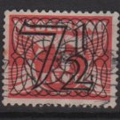 NETHERLANDS 1940 -  Scott  228 used  – 7.1/2c on 3c, Gull type of´ 24/26  surcharged (9-551)