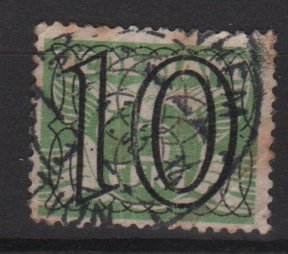 NETHERLANDS 1940 -  Scott  229 used  &acirc;�� 10c on 3c, Gull type of&Acirc;&acute; 24/26  surcharged (9-553)