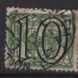 NETHERLANDS 1940 -  Scott  229 used  – 10c on 3c, Gull type of´ 24/26  surcharged (9-553)