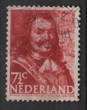 Netherlands 1943/1944 - Scott 252 used &acirc;�� 7.12c, Adminral M. A. de Ruyter    (9-566)