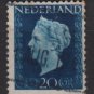 NETHERLANDS 1947/48 - Scott  292 used - 20c,  Queen Wilhelmina  (9-594)