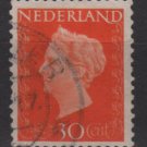 NETHERLANDS 1947/48 - Scott 295 used - 30c, Queen Wilhelmina  (9-597)