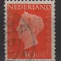 NETHERLANDS 1947/48 - Scott 295 used - 30c, Queen Wilhelmina  (9-597)