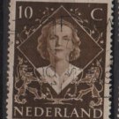 NETHERLANDS 1948 - Scott 304 used -10c, Investiture of Queen Juliana (9-605)