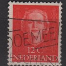 NETHERLANDS 1949 - Scott 309 used - 12c, Queen Juliana (9-611)