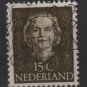 NETHERLANDS 1949 - Scott 310 used - 15c, Queen Juliana (9-612)