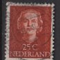 NETHERLANDS 1949 - Scott 312  used - 25c, Queen Juliana (9-614)