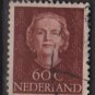 NETHERLANDS 1949 - Scott 318 used - 60c, Queen Juliana (9-623)