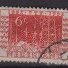 Netherlands 1952 - Scott 333 used - 6c, Telegraph Poles  (9-635)