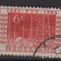 Netherlands 1952 - Scott 333 used - 6c, Telegraph Poles  (9-635)