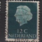 Netherlands 1953/71 - Scott 345 used - 12c, Queen Juliana   (9-648)