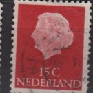 Netherlands 1953/71 - Scott 346 used - 15c, Queen Juliana (9-650)