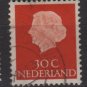 Netherlands 1953/71 - Scott 349 used - 30c, Queen Juliana (9-661)