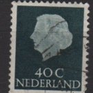 Netherlands 1953/71 - Scott 352 used - 40c, Queen Juliana (9-666)
