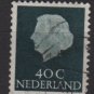 Netherlands 1953/71 - Scott 352 used - 40c, Queen Juliana (9-666)