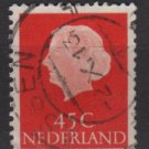 Netherlands 1953/71 - Scott 353  used - 45c, Queen Juliana (9-669)