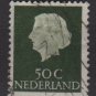 Netherlands 1953/71 - Scott 354  used - 50c, Queen Juliana (9-671)
