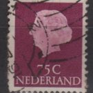 Netherlands 1953/71 - Scott  358  used - 75c, Queen Juliana (9-677)