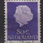 Netherlands 1953/71 - Scott  359  used - 80c, Queen Juliana (9-679)