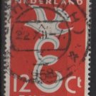 Netherlands 1958 - Scott  375  used -  12c , Europa issue   (9-698)