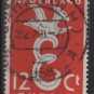 Netherlands 1958 - Scott  375  used -  12c , Europa issue   (9-698)