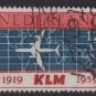 Netherlands 1959 - Scott 381 used - 12c, KLM DC 8  (9-705)