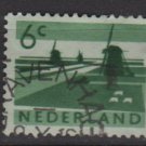 Netherlands 1962- Scott 401 used – 6c, Windmills   (9-714)