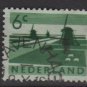 Netherlands 1962- Scott 401 used – 6c, Windmills   (9-714)
