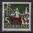 Netherlands 1963 - Scott 419 used – 5c, 150th of the founding   (9-726)
