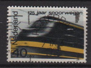 Netherlands 1964 - Scott 426 used &acirc;�� 40c,  Railroads 125th anniv.  (9-741)