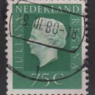 Netherlands 1969/75 - Scott 467 used - 75c, Queen Juliana  (9-782)