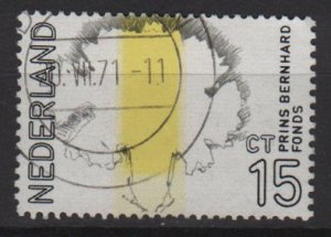 Netherlands 1971 - Scott 490 used - 15c, Prince Bernhard Funds(9-797)