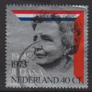 Netherlands 1973 - Scott 510 used - 40c, 25th Anniv. of Reign of Queen Julia (9-805)