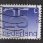 Netherlands 1976/86  - Scott 538 used - 25c, Numeral  (9-812)