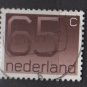 Netherlands 1976/86 - Scott  545 used - 65c, Numeral (9-825)