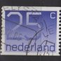 Netherlands 1976/86 - Scott  548 coil, used - 25c, Numeral (9-831)