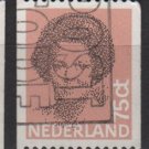 Netherlands 1981/86  - Scott 633 used - 75c,  Queen Beatrix (9-852)