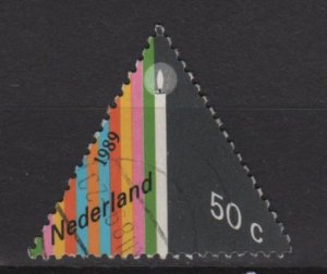 Netherlands 1989 - Scott 751 used - 50c, candle,  triangle  (9-231)