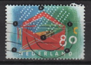 Netherlands 1993 &acirc;�� Scott  845 used &acirc;�� 80c, Letter writing day  (9-399)