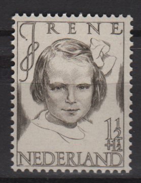 Netherlands semi-postal 1946 - Scott B164 MH - 1.1/2c + 1.1/2c, Princess Irene  (10-12)