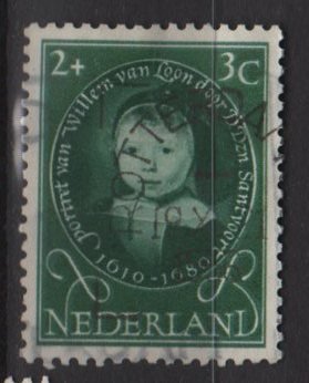 Netherlands, semi-postal, 1955 - Scott B286 used - 2c + 3c, Portraits  (10-41)